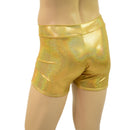 Mens Rio Midrise Shorts in Gold Sparkly Jewel-3