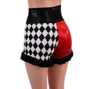 High Waist Circus Shorts with Ruffled Leg-3