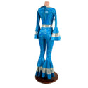 Dancing Queen Multi Tiered Bell Bottoms and Waistband Catsuit - 5