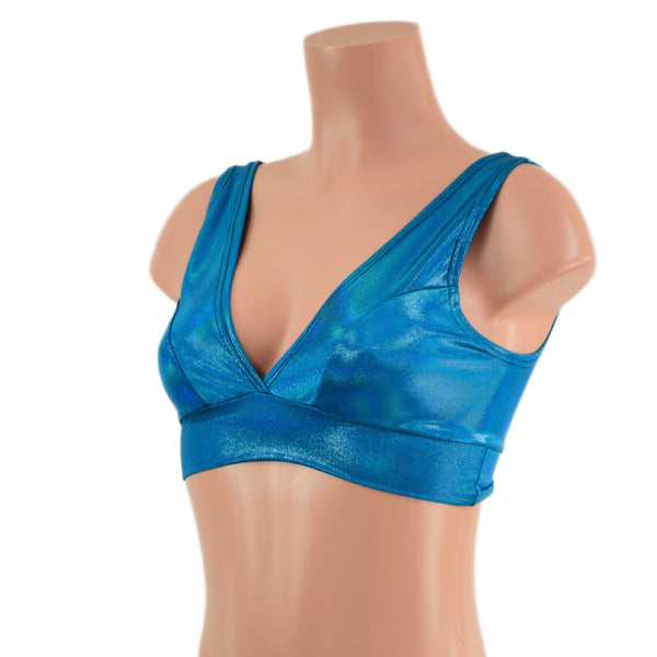Peacock Holographic Starlette Bralette - 3