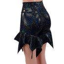 Black Kaleidoscope High Waist Pixie Shorts-2