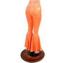 Neon Orange Kaleidoscope High Waist Bell Bottom Flares-2