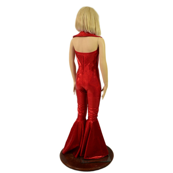 Kids Bell Bottom, Backless, Showtime Collar Catsuit