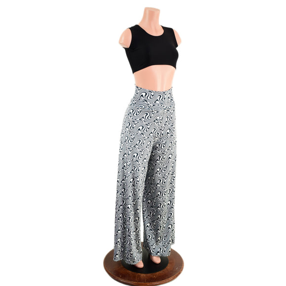 Medium Ready to Ship Distortion Velvet Wide Leg Pants