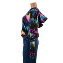 Hooded Kimberly Jacket in UV Glow Galaxy-7