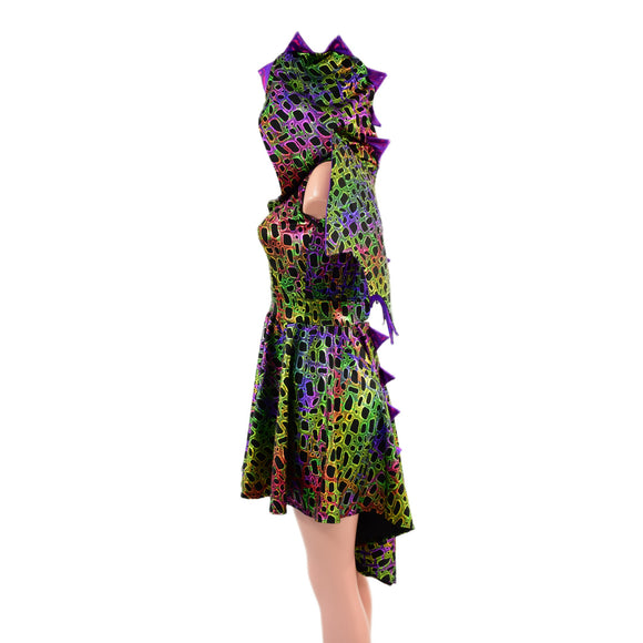 Poisonous Dragon Hoodie Skater Dress and Wings Set