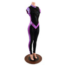 Cap Sleeve V Front Catsuit with Stella Neckline - Coquetry Clothing