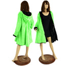Double Minky Reversible A Line Coat - Coquetry Clothing