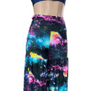 Fitted at the Hips Stilt Pants in UV Glow Galaxy-2
