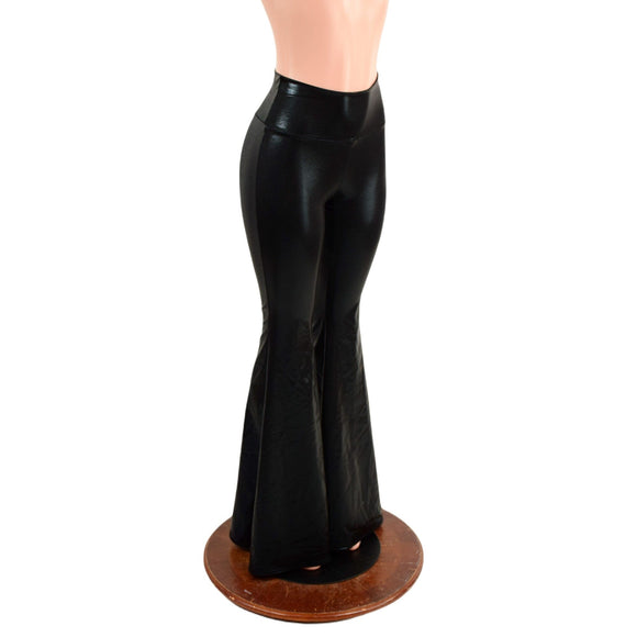 Black Mystique High Waist Solar Flares - Coquetry Clothing