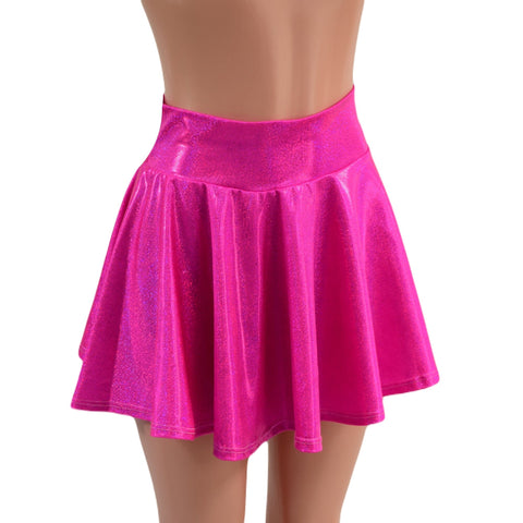 Pink Holographic Rave Skirt - Coquetry Clothing