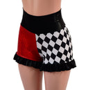 High Waist Circus Shorts with Ruffled Leg-7