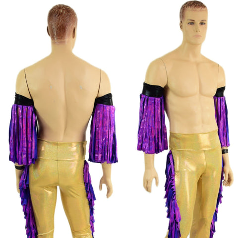 Macho Fringed Wrestling Arm Bands with Slide Ties (Arm Bands Only!) - Coquetry Clothing