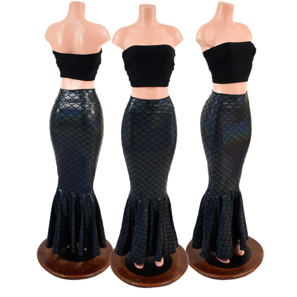 Black Dragon Scale Mermaid Skirt (top sold separately)