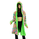 A Line Minky Coat with Kitty Ears - Coquetry Clothing