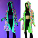 A Line Minky Coat with Kitty Ears - Coquetry Clothing
