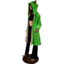 A Line Minky Coat with Kitty Ears - Coquetry Clothing