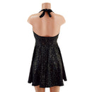 Star Noir Halter Skater Dress - Coquetry Clothing