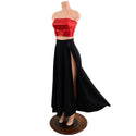 Smooth Black Spandex Breakaway Maxi Skirt (top sold separately) - 1