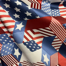 Americana Print Spandex Fabric - Coquetry Clothing
