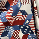 Americana Print Spandex Fabric - Coquetry Clothing