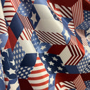 Americana Print Spandex Fabric - Coquetry Clothing