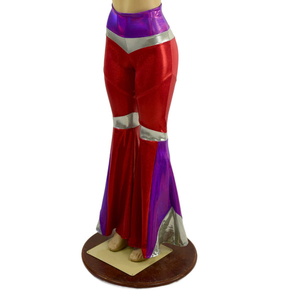 Aquarius Solar Flares in Red, Grape and Platinum - Coquetry Clothing