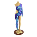 Asymmetrical Catsuit with Cutout and Boy Cut Leg - Coquetry Clothing