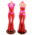 Valentine Solar Flare V Front Catsuit with Showtime Collar - 3