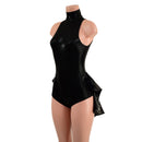 Backless Black Mystique Romper with Mini Tux Tails - Coquetry Clothing