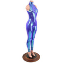 Backless Moonstone Catsuit with Snap Back Turtleneck - Coquetry Clothing
