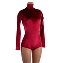 Backless Red Velvet Romper - Coquetry Clothing