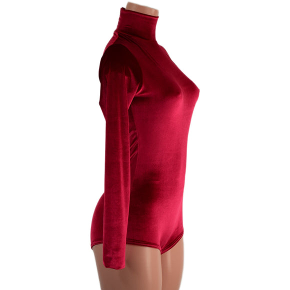 Backless Red Velvet Romper - Coquetry Clothing