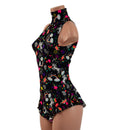 Backless Romper with Leg Ruffles - Coquetry Clothing
