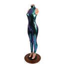 Backless Scarab Catsuit with Snap Back Turtleneck - Coquetry Clothing