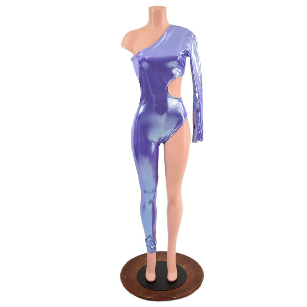 Asymmetrical Catsuit with Cutout and Brazilian Leg - 3