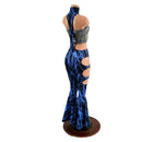 Bell Bottom Flare UFO Suit with Triple Cutouts and O - rings - Coquetry Clothing