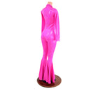 Bell Bottom Rodeo Catsuit with Collar, snap cuffs, and zipper front - Coquetry Clothing