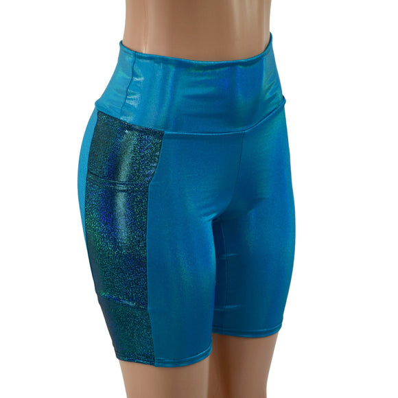 Bike Shorts with Side Panel Pockets - Coquetry Clothing