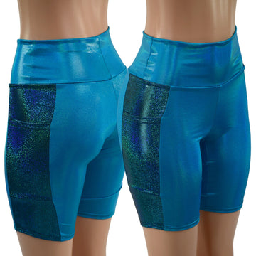 Bike Shorts with Side Panel Pockets - Coquetry Clothing