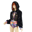 Black Balloon Sleeve Minky Shrug (Romper not included) - Coquetry Clothing