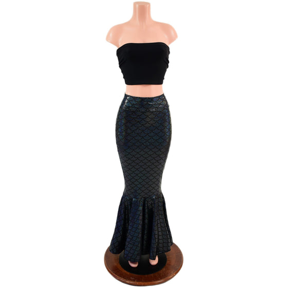Black Dragon Scale Mermaid Skirt (top sold separately) - Coquetry Clothing