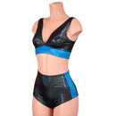 Black Holographic and Peacock Holo Siren & Starlette Set - Coquetry Clothing