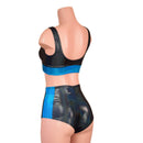 Black Holographic and Peacock Holo Siren & Starlette Set - Coquetry Clothing