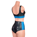 Black Holographic and Peacock Holo Siren & Starlette Set - Coquetry Clothing