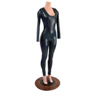 Black Holographic Catsuit - Coquetry Clothing