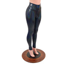 Black Holographic High Waist Leggings - Coquetry Clothing