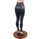 Black Holographic High Waist Leggings - Coquetry Clothing