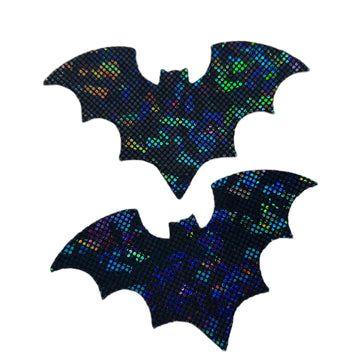 Black Kaleidoscope Bat Pasties - Coquetry Clothing
