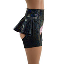 Black Kaleidoscope High Waist Short Chaps with Ruffle Rump (Shorts sold separately) - Coquetry Clothing
